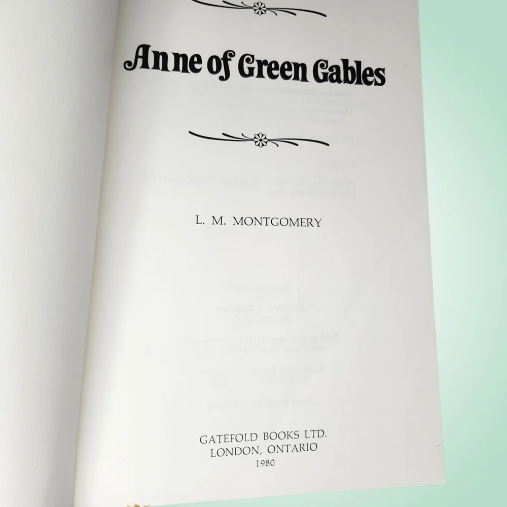1980 Anne of Green Gables by L.M. Montgomery - Large Print - Picture 7 of 7